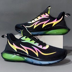 Reflective coconut shoe mesh sports soft soles running shoes